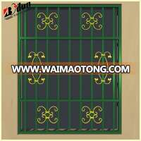 Simple assemble wrought iron welding window grill design